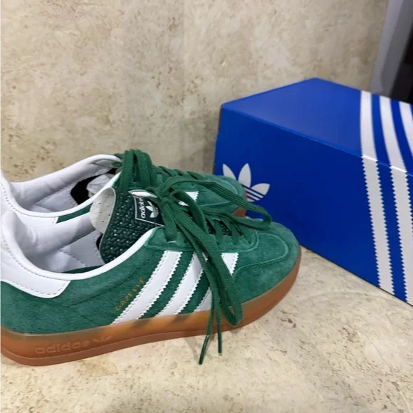 adidas Gazelle Green and White Sneakers EUR 36 Iconic gazelle timeless - Picture 7 of 10